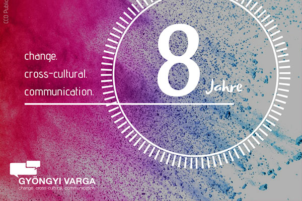8 Jahre change. cross-cultural. communication. Gyöngyi Varga
